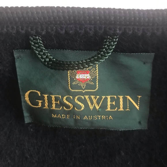 Giesswein Austria Tirol Walkwaren 44 USA M16Wool Coin Buttons Jacket Cardigan - Picture 9 of 10